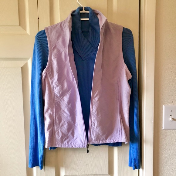 Columbia Zip-up. Vest with free rib knit shirt. - Picture 3 of 7